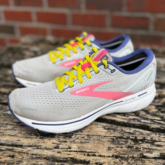 Brooks Ghost 14 Women’s Sz 8 B Running Athletic Shoes Gray Pink Blue T8 See Note - Picture 9 of 15